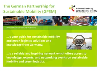 Sustainable Mobility Solutions from Germany: GPSM