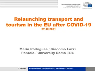 Strategies for Reviving EU Transport and Tourism Post-COVID-19