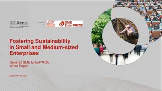 Empowering European SMEs for Sustainable Transition: Insights from Generali SME EnterPRIZE White Paper