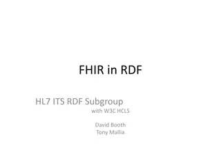 FHIR in RDF: Requirements for Ontology Mapping and Semantic Representation