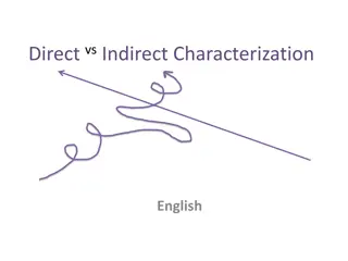 Direct vs Indirect Characterization in English Literature