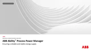 ABB Ability Process Power Manager for Energy Industry Facilities