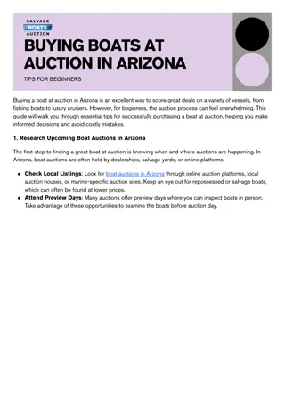 Buying Boats at Auction in Arizona Tips for Beginners