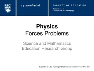 Physics Forces Problems in Education Curriculum