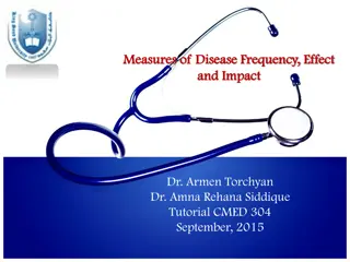 Disease Frequency and Impact Measures