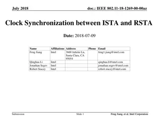 IEEE 802.11-18-1269-00-00az Clock Synchronization Investigation