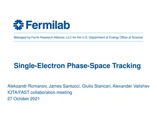 Advancements in Single Electron Phase-Space Tracking