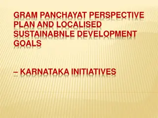 Sustainable Development Initiatives and Vision Planning at Gram Panchayat Level in Karnataka