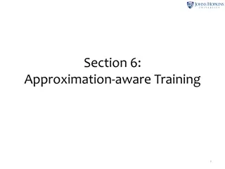 Advanced NLP Modeling Techniques: Approximation-aware Training