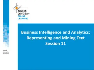 Text Representation and Mining in Business Intelligence and Analytics