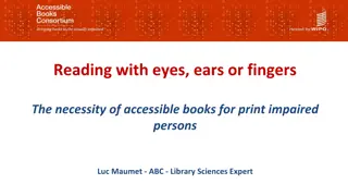 Enhancing Accessibility: Importance of Accessible Books for Print Impaired Individuals