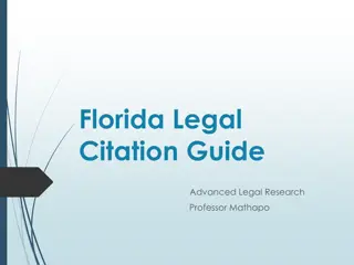 Florida Legal Citation Guide and Resources