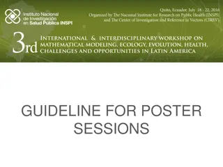 Guidelines for Poster Sessions at IIWEE Workshop