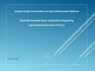 2020 State Legislation on Law Enforcement Use of Force: Impact & Trends