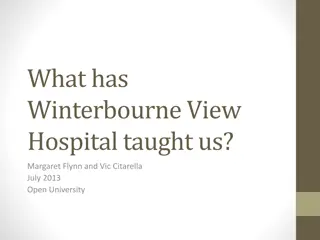 Lessons from Winterbourne View Hospital: Failures in Patient Care