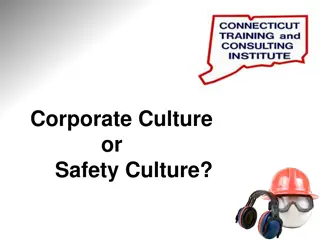 Corporate Culture vs. Safety Culture in Organizations