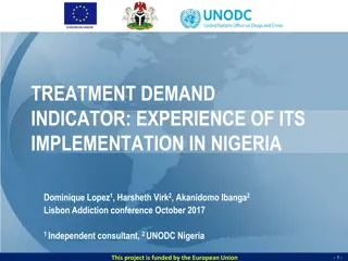 Implementation of Treatment Demand Indicator in Nigeria