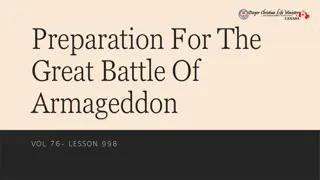 The Battle of Armageddon: Cause, Consequences, and Resolution