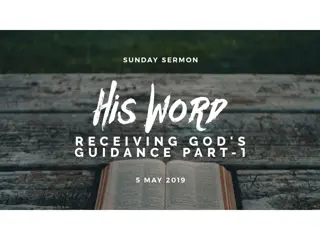 God's Guidance and Promises: Building a Life Focused on His Word and Spirit