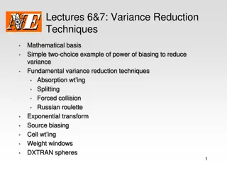 Variance Reduction Techniques in Monte Carlo Programs