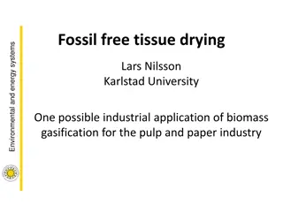 Biomass Gasification for Pulp and Paper Industry Sustainability