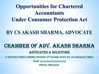 Opportunities for Chartered Accountants under Consumer Protection Act