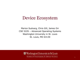 Evolution of Device Ecosystems and Connectivity Technologies