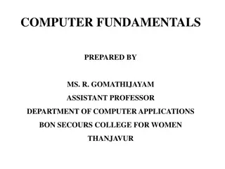 Computer Fundamentals Overview - Basics, Types, and Components