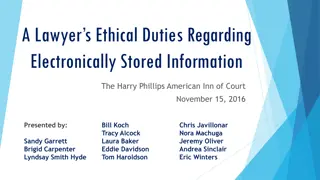 Best Practices for Ethical Handling of Electronically Stored Information