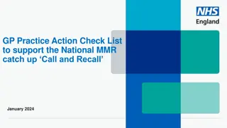 National MMR Call and Recall Support Checklist for General Practices