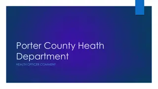 Porter County Health Department Updates and FAQs