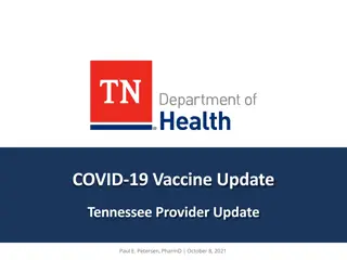 Update on COVID-19 Vaccine Uptake in Tennessee as of October 8, 2021