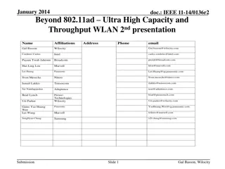 Beyond 802.11ad: Ultra High Capacity and Throughput WLAN