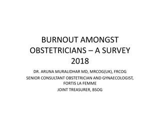 Survey on Burnout Among Obstetricians in 2018