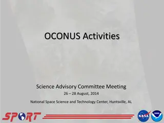 OCONUS Activities Science Advisory Committee Meeting Summary 2014