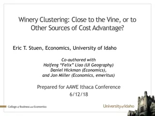 Understanding Winery Clustering in Washington State: Factors and Implications