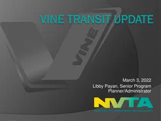 Vine Transit Updates and Ridership Changes Report