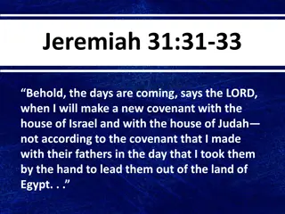 Descriptions of God's People in the Book of Jeremiah and the New Covenant