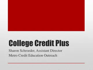 YSU College Credit Plus Program Overview