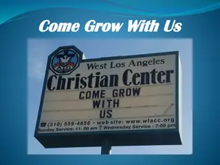 Come Grow With Us - Reflections on Growth and Unity