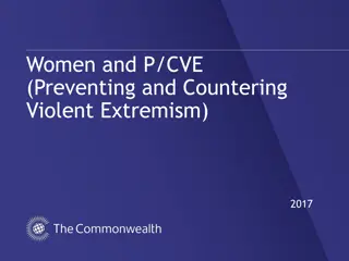 The Role of Women in Preventing and Countering Violent Extremism