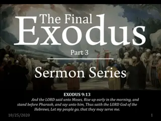 The Final Exodus: God's Command to Pharaoh and Israel's Journey