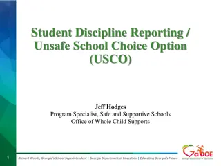 Student Discipline Reporting and the Discipline Matrix in Georgia Schools