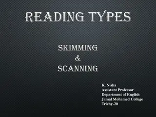 Different Reading Techniques: Skimming and Scanning Explained