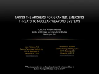 Emerging Threats to Nuclear Weapons Systems