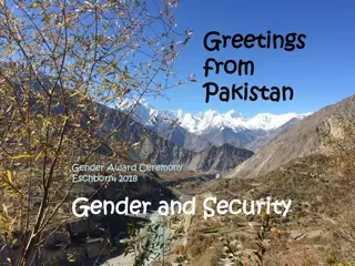 Gender and Security Initiatives at the 2018 Pakistan Gender Award Ceremony