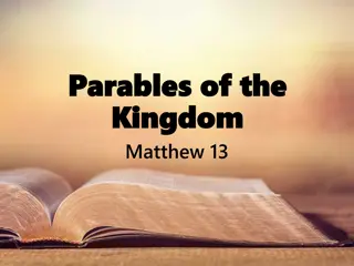 The Parables of the Kingdom in Matthew 13