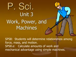 Understanding Work, Power, and Machines in Physical Science Unit 3