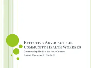 Effective Advocacy Strategies for Community Health Workers