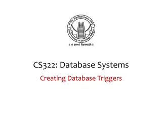 Introduction to Database Triggers in CS322